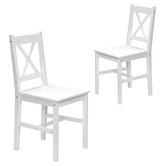 Living Fusion Alessa Pine Wood Dining Chairs