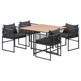 Living Fusion 4 Seater Allegra Outdoor Dining Table &amp; Chair Set