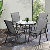 Living Fusion 4 Seater Mirabella Round Outdoor Dining Set