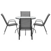Living Fusion 4 Seater Mirabella Round Outdoor Dining Set