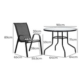 Living Fusion 4 Seater Mirabella Round Outdoor Dining Set