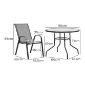 Living Fusion 4 Seater Mirabella Round Outdoor Dining Set