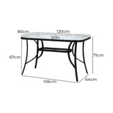 Living Fusion 120cm Mirabella Rectangular Outdoor Dining Table