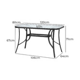 Living Fusion 120cm Mirabella Rectangular Outdoor Dining Table