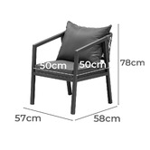 Living Fusion 4 Seater Chiara Outdoor Lounge Set