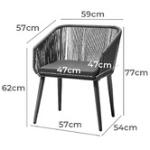 Living Fusion 2 Seater Francesca Outdoor Lounge Set