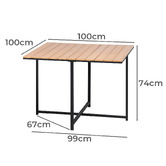 Living Fusion 2 Seater Allegra Outdoor Dining Table &amp; Chair Set