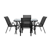 Living Fusion 4 Seater Mirabella Rectangular Outdoor Dining Set
