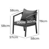 Living Fusion 2 Seater Chiara Outdoor Bistro Set