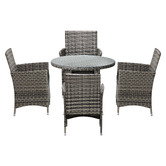 Living Fusion 4 Seater Gould Outdoor Dining Table &amp; Chair Set