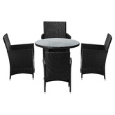 Living Fusion 4 Seater Gould Outdoor Dining Table &amp; Chair Set