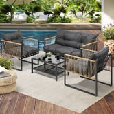 Living Fusion 4 Seater Wilhelm Outdoor Lounge Set
