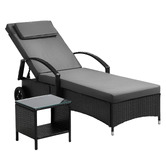 Living Fusion Brendel Sun Lounge with Table Set