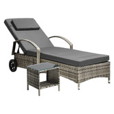 Living Fusion Brendel Sun Lounge with Table Set