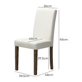 Living Fusion Argerich Faux Leather Dining Chairs