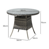 Living Fusion 90cm Gould Outdoor Dining Table