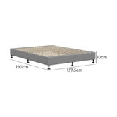 Living Fusion Grey Schubert Bed Base