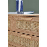 Living Fusion Holly Rattan 5 Drawer Chest