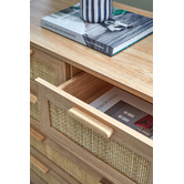Living Fusion Holly Rattan 5 Drawer Chest