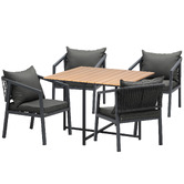 Living Fusion 4 Seater Jasmine Outdoor Dining Set