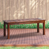 Living Fusion Lilia Fir Wood Garden Bench