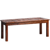 Living Fusion Lilia Fir Wood Garden Bench