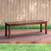 Living Fusion Lilia Fir Wood Garden Bench