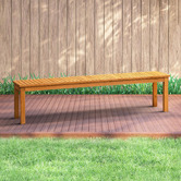Living Fusion Lilia Fir Wood Garden Bench