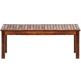 Living Fusion Lilia Fir Wood Garden Bench