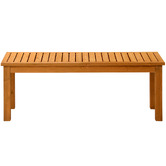 Living Fusion Lilia Fir Wood Garden Bench