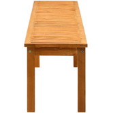 Living Fusion Lilia Fir Wood Garden Bench