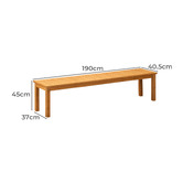 Living Fusion Lilia Fir Wood Garden Bench