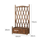 Living Fusion Monty Garden Bed with Trellis