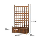 Living Fusion Klaus Garden Bed with Trellis