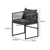 Living Fusion 2 Seater Kristine Outdoor Bistro Set
