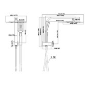 Living Fusion Rosina Square Twin Shower