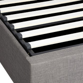 Living Fusion Grey Aldan Gas Lift Storage Bed Frame