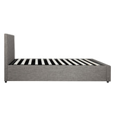 Living Fusion Grey Aldan Gas Lift Storage Bed Frame