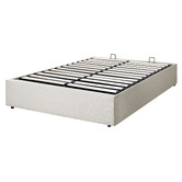 Living Fusion Beige Aldan Gas Lift Storage Bed Base