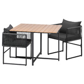 Living Fusion 2 Seater Allegra Outdoor Dining Table &amp; Chair Set