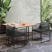 Living Fusion 2 Seater Allegra Outdoor Dining Table &amp; Chair Set