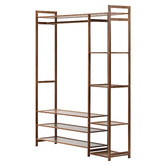 Living Fusion 120cm Nour Bamboo Clothing Rack