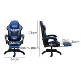 Living Fusion Aldan 8 Point Massage Gaming Chair