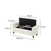 Living Fusion Malcolm Storage Ottoman Bench