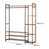 Living Fusion 120cm Nour Bamboo Clothing Rack