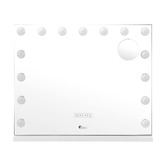 Living Fusion Fava Steel LED Mirror with Bluetooth