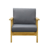 Living Fusion Devi Fir Wood Outdoor Lounge Chair