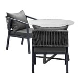 Living Fusion 2 Seater Adeare Sintered Stone Outdoor Dining Set