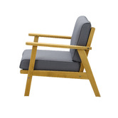 Living Fusion Devi Fir Wood Outdoor Lounge Chair