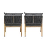 Living Fusion Vasco Steel Outdoor Dining Chairs